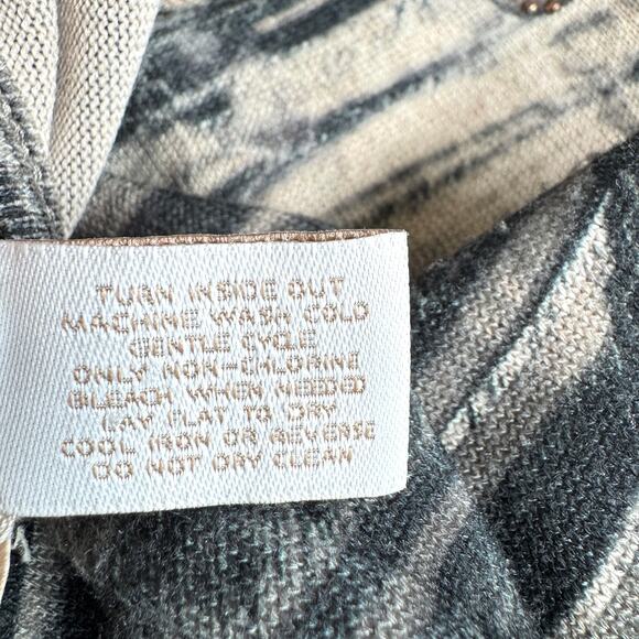 Chico's Womens Pullover Top Blouse Size XL Rhinestone Paisley Made In USA - Picture 6 of 7